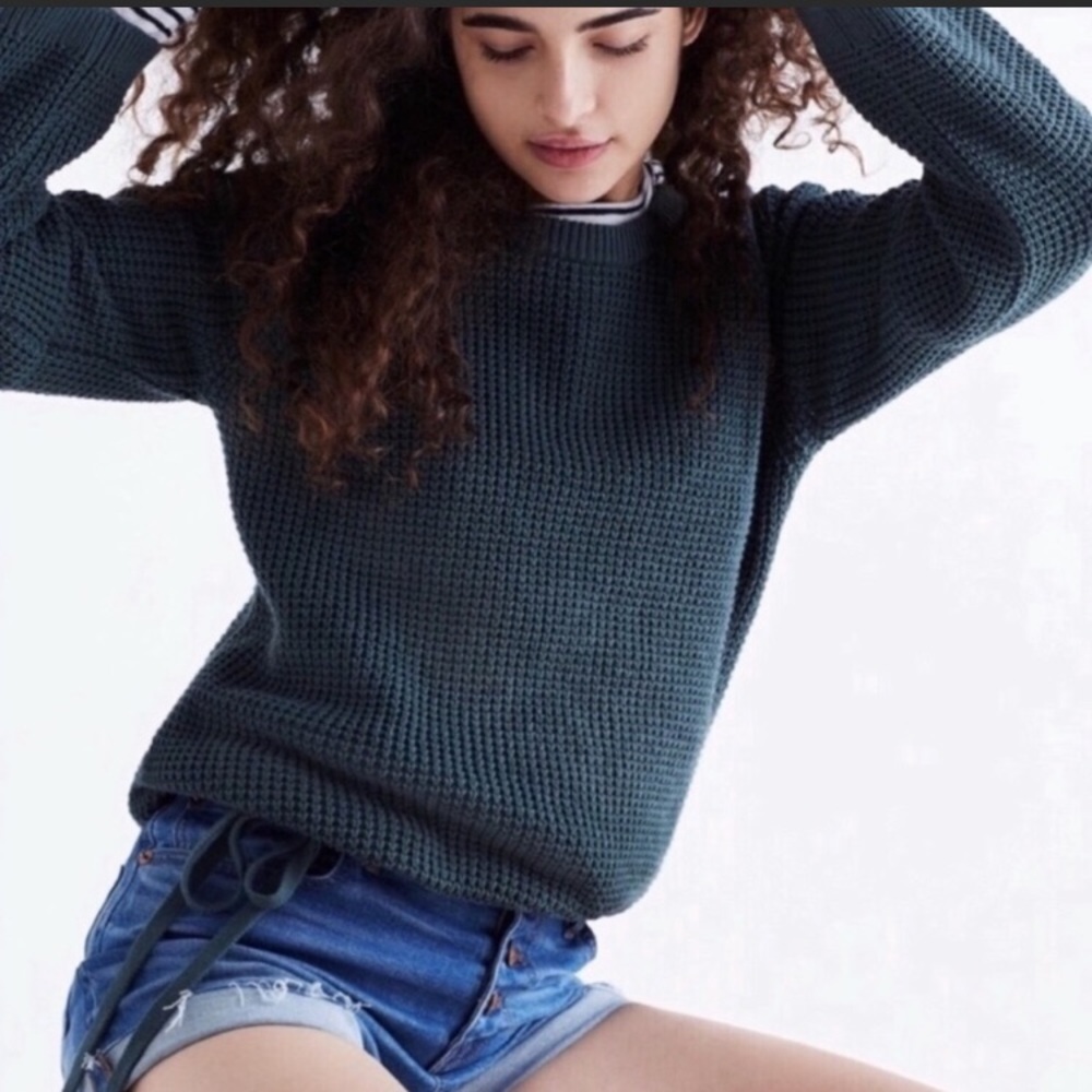 Madewell waffle knit sweater